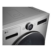 LG Lavadora 22 kg TurboWash360™ AI DD™ con vapor, Left port view, WM23VFXS6, thumbnail 3