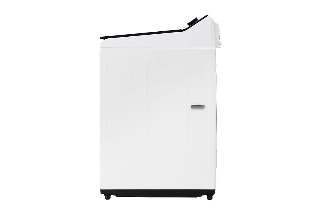 LG Lavadora LG Carga Superior AI DD™ (Inteligencia Artificial) TurboWash™ con Perilla + Panel LED táctil 23kg - Blanco - WT23EWTX6 AI DD™, left side view of LG Top Loading Washing Machine, WT23EWTX6, thumbnail 14