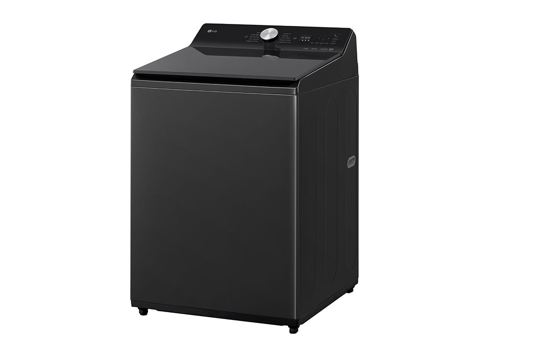 LG Lavadora LG Carga Superior AI DD™ (Inteligencia Artificial) TurboWash™ con Perilla + Panel LED táctil 23kg - Color Negro Ónix - WT23OBTX6 AI DD™, drum detail of the safe door, WT23OBTX6, thumbnail 13