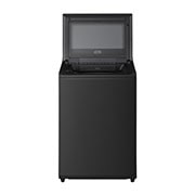 LG Lavadora LG Carga Superior AI DD™ (Inteligencia Artificial) TurboWash™ con Perilla + Panel LED táctil 23kg - Color Negro Ónix - WT23OBTX6 AI DD™, a front image of an open door, WT23OBTX6, thumbnail 2