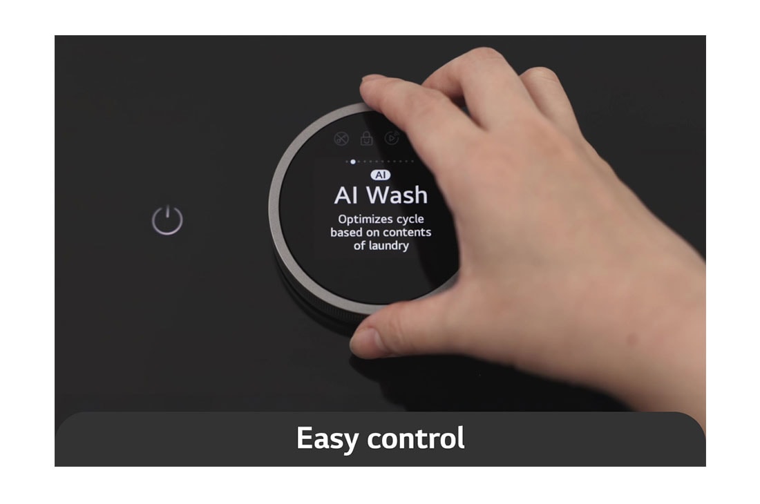 LG Lavadora LG Carga Superior AI DD™ (Inteligencia Artificial) TurboWash 3D™ con Panel LCD + LED 28kg - Color Grafito, USP image for the Easy control, WT28EGTX6, thumbnail 6