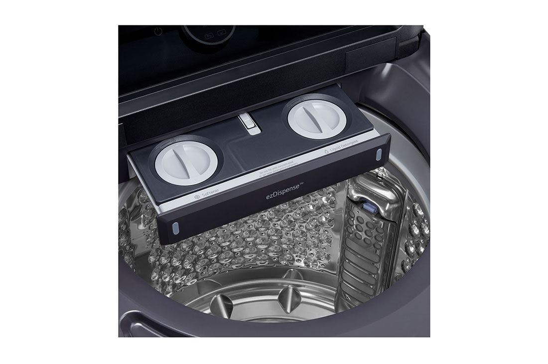 LG Lavadora LG Carga Superior AI DD™ (Inteligencia Artificial) TurboWash 3D™ con Panel LCD + LED 28kg - Color Grafito, detail of the automatic dispenser, WT28EGTX6, thumbnail 9