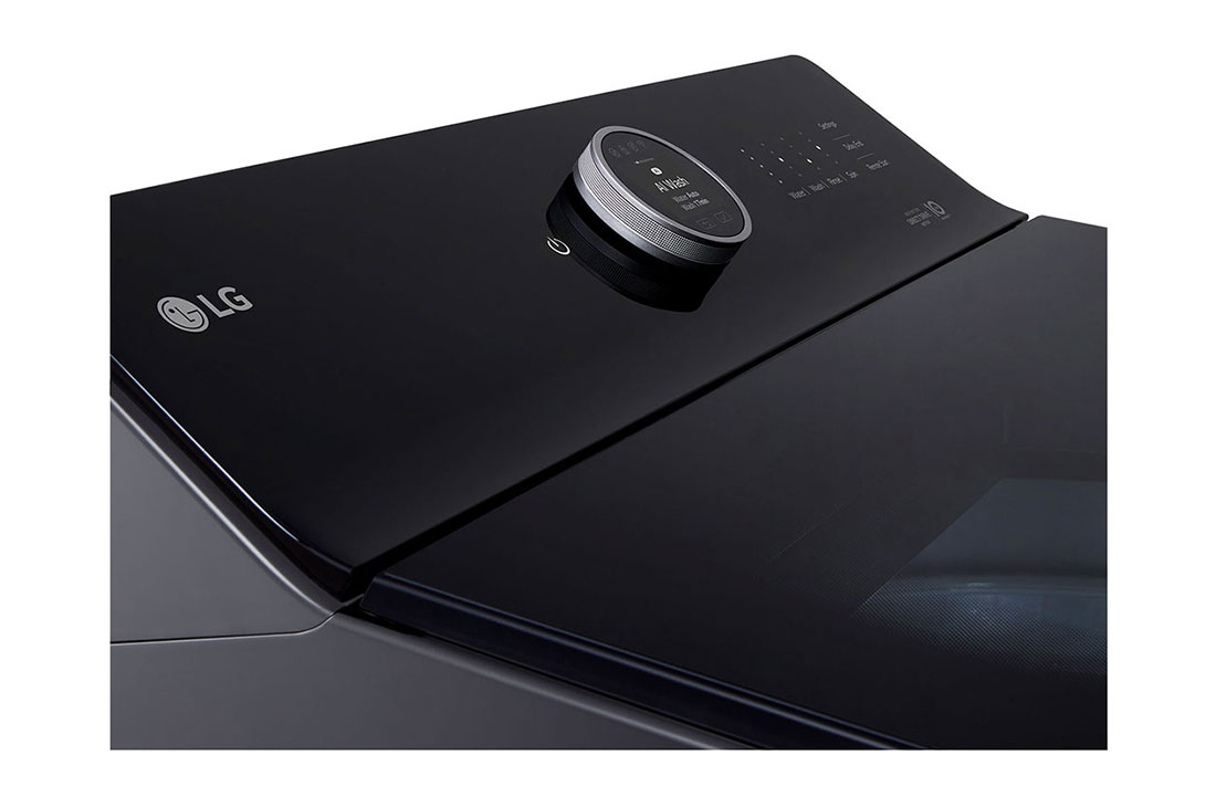 LG Lavadora LG Carga Superior AI DD™ (Inteligencia Artificial) TurboWash 3D™ con Panel LCD + LED 28kg - Color Grafito, detail of the dial and panel, WT28EGTX6, thumbnail 11