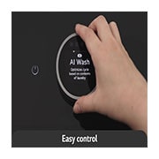 LG Lavadora LG Carga Superior AI DD™ (Inteligencia Artificial) TurboWash 3D™ con Panel LCD + LED 28kg - Color Grafito, USP image for the Easy control, WT28EGTX6, thumbnail 6