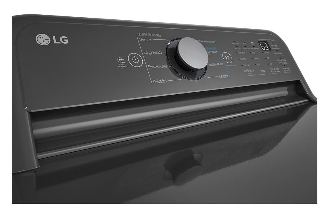 LG Secadora Carga Frontal Eléctrica 20 Kg Sensor Dry Flow Sense™ SmartDiagnosis™, Middle Black, DT25MTGKE, thumbnail 8