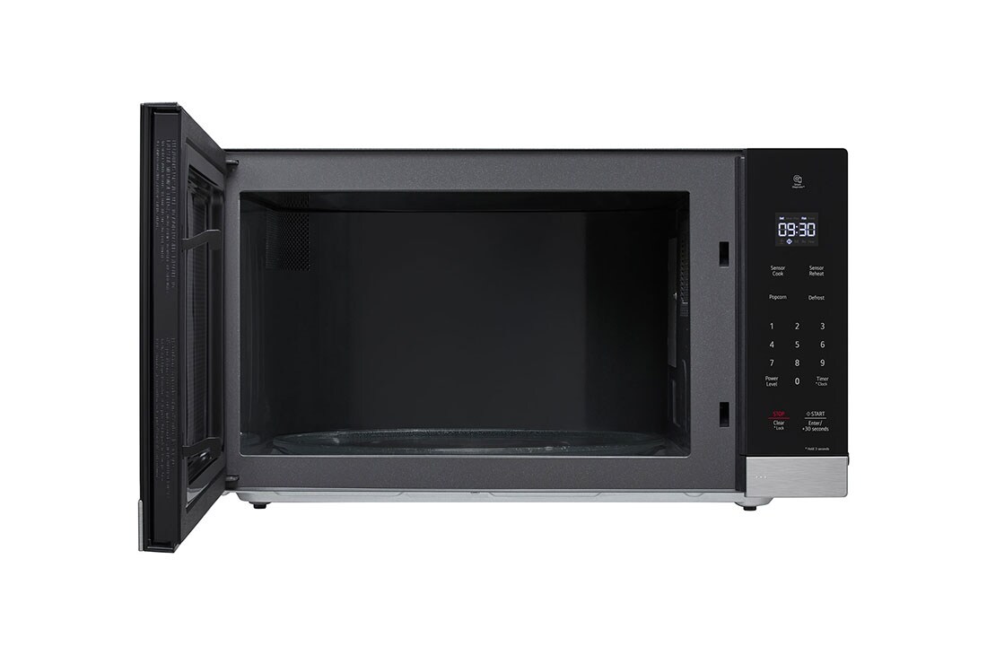 LG Microondas NeoChef™ Slim, front view door open without food, MSER1590S, thumbnail 2