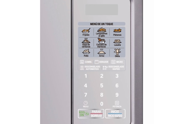 LG HORNO CON CAPACIDAD 1,4 PIES/40 litros, POTENCIA 1400W EN MICROONDAS Y 1200W EN DORADOR, SISTEMA INTELO WAVE PARA COCCIÓN UNIFORME, MH1443XAR, thumbnail 3