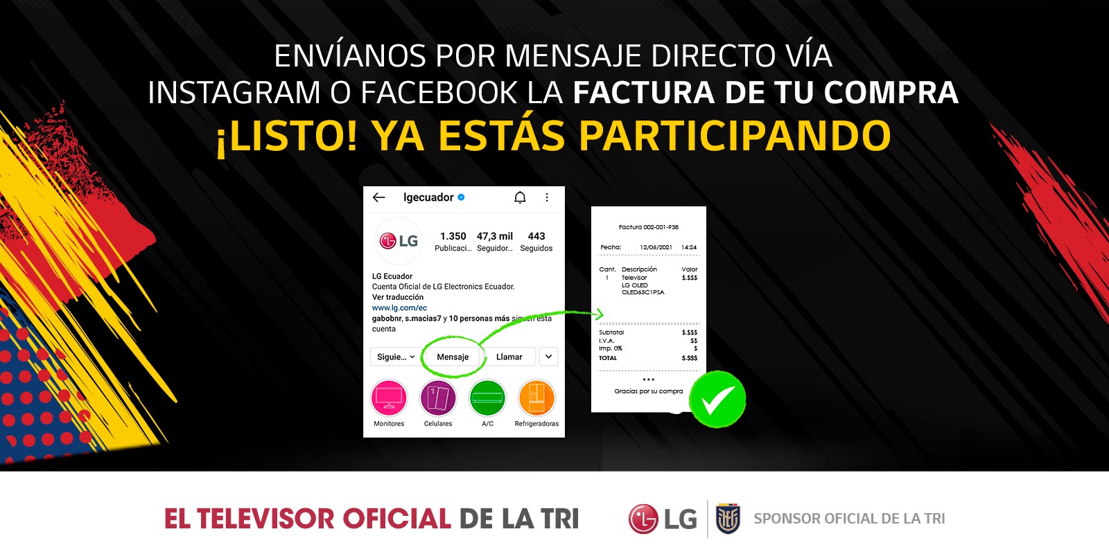 Como Participar Promoción LG TV - FEF