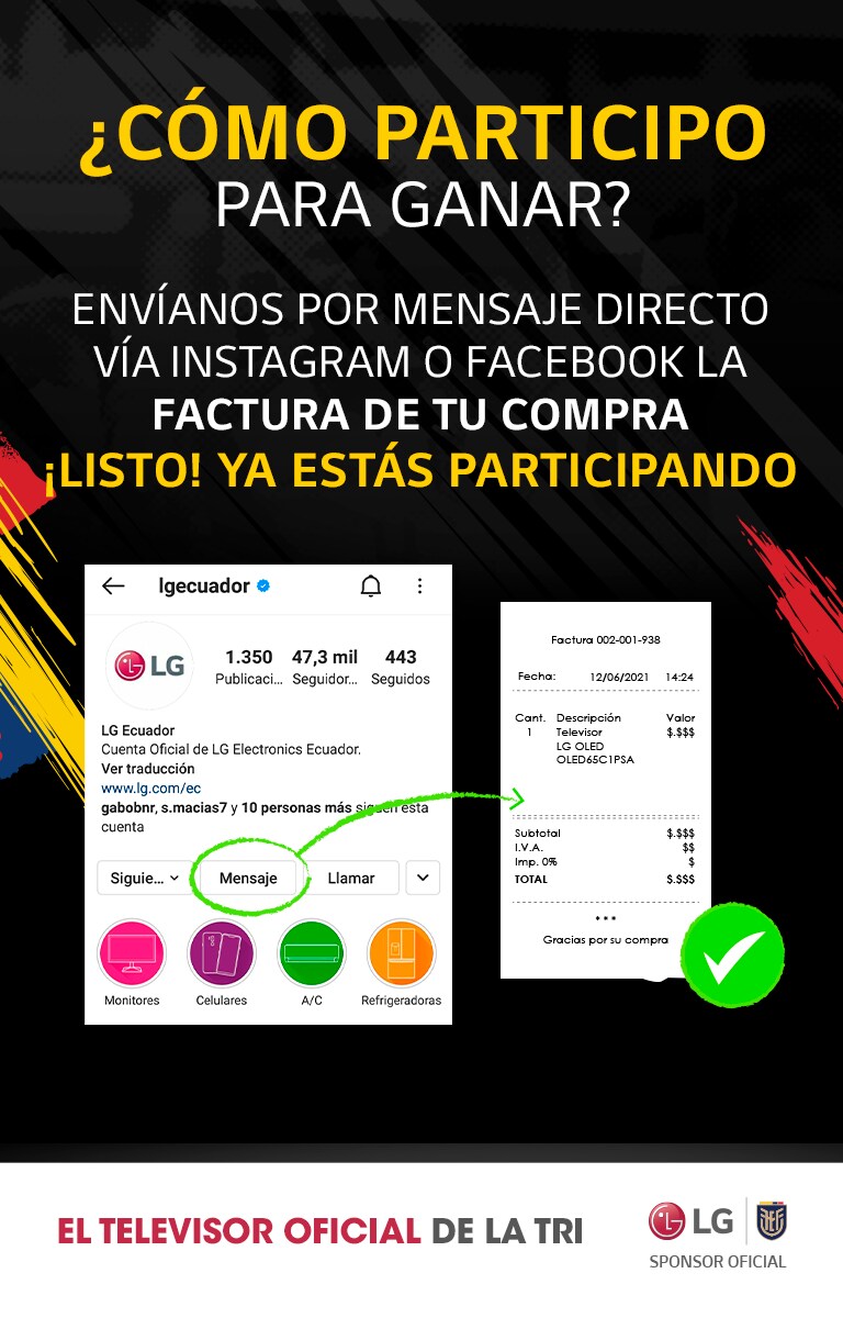 Como Participar Promoción LG TV - FEF