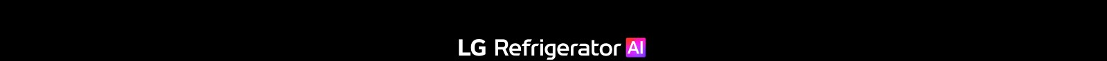 Logotipo de refrigerador LG AI con texto AI degradado