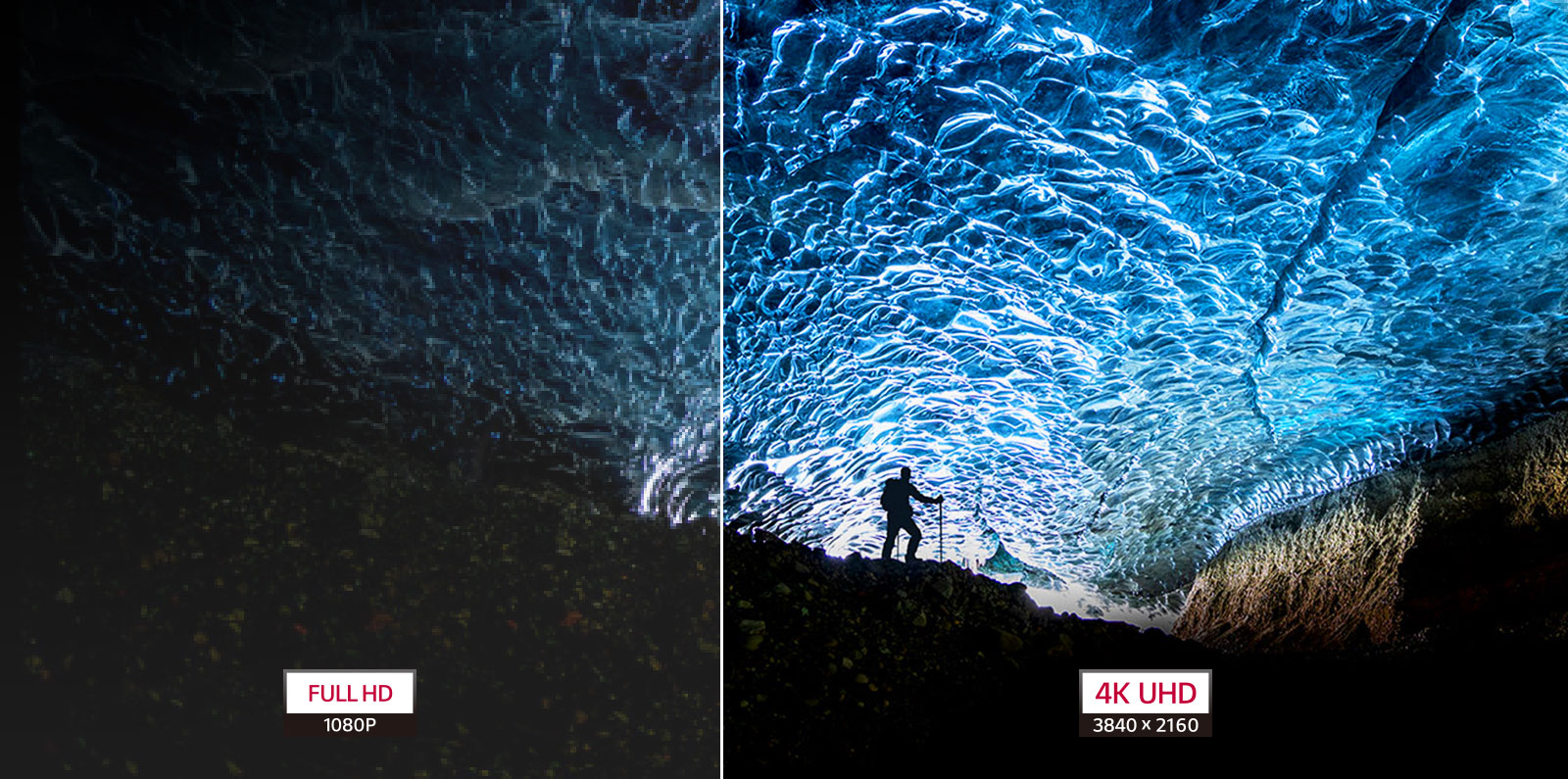 Enjoy vivid and accurate color expression, thanks to UHD 4K.