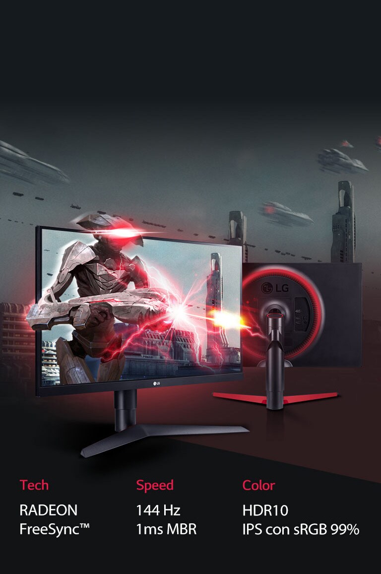 LG UltraGear Gaming Monitor, 27'', NVIDIA G-Sync® Compatible, 144Hz, 1ms  MBR | LG Ecuador