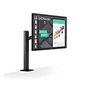 LG Monitor QHD Ergo IPS de 27'' con USB Type-C™, Vista de perspectiva, 27QN880-B, thumbnail 3