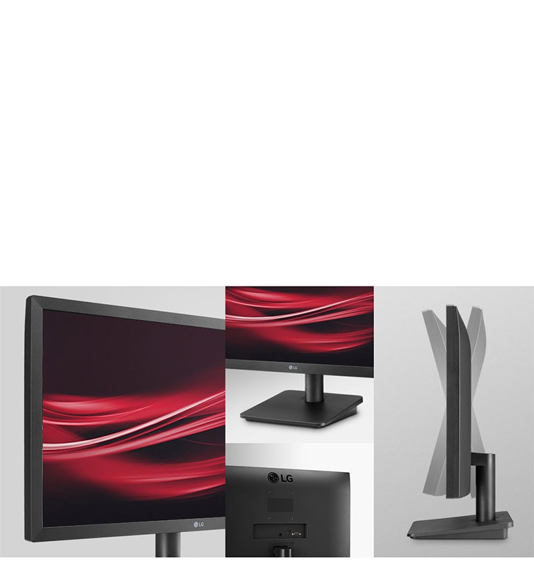 Diseño ergonómico con características de bisel estrecho e inclinación.