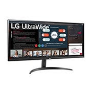 LG Monitor 34'' 21:9 UltraWide™ Full HD IPS con AMD FreeSync™, +15 degree side view, 34WP500-B, thumbnail 3
