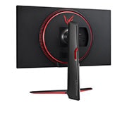 LG Monitor para juegos UltraGear™ Full HD IPS 1ms (GtG) de 27'' con compatibilidad con NVIDIA® G-SYNC®, rear perspective view, 27GN65R-B, thumbnail 7