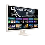 LG Monitor FHD IPS 32'' Smart Monitor con webOS AirPlay 2 ThinQ, side view, 32SR50F-W, thumbnail 5