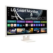 LG Monitor FHD IPS 32'' Smart Monitor con webOS AirPlay 2 ThinQ, side view, 32SR50F-W, thumbnail 4