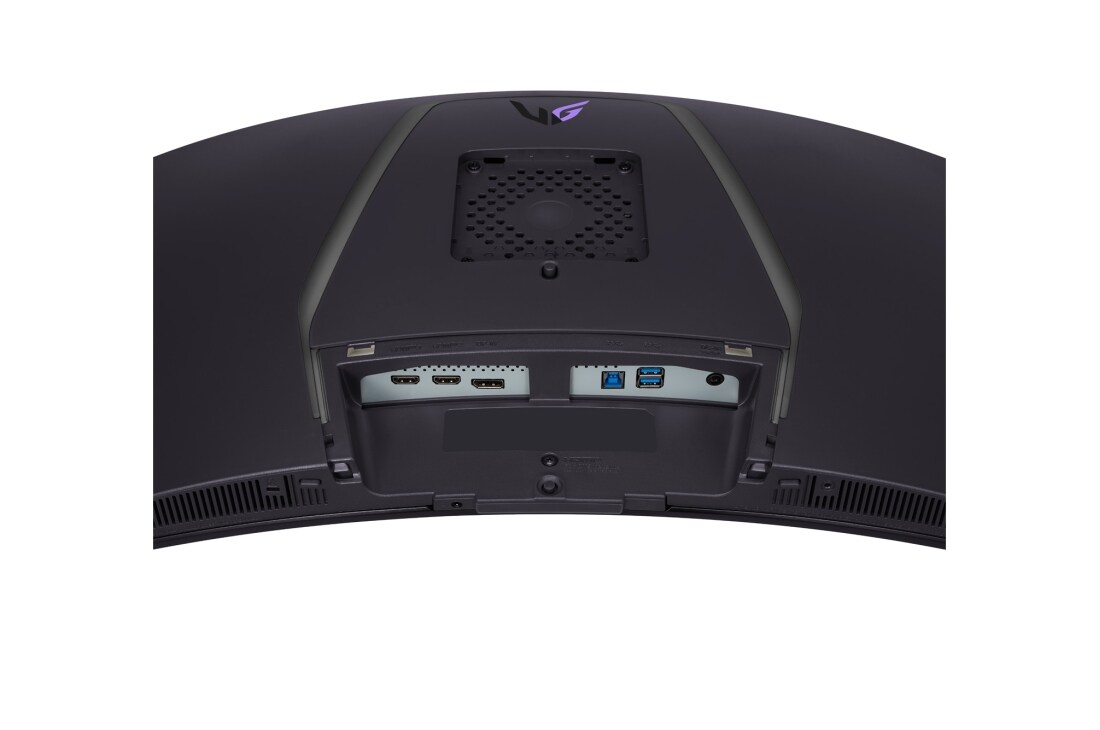 LG Monitor Gamer UltraGear™ OLED curvo 800R de 34'', 240 Hz y 0,03 ms (GtG), close-up view of ports, 34GS95QE-B, thumbnail 11