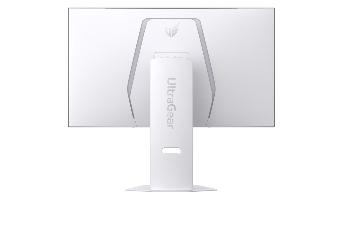 LG Monitor gaming UltraGear™ OLED 4K UHD 240Hz de 32 pulgadas | 0,03ms (GtG), compatible con G-SYNC®, FreeSync™ Premium Pro, rear view with lights off, 32GS95UV-W, thumbnail 5
