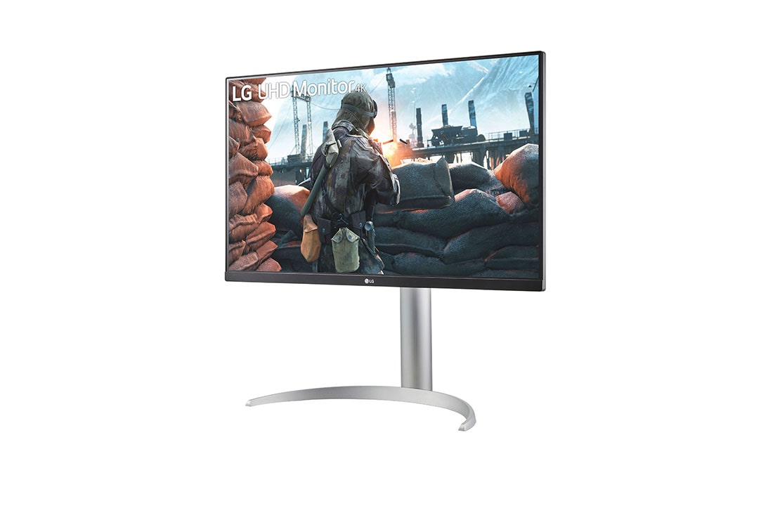 LG Monitor UHD 4K IPS DE 27'' con VESA DisplayHDR™ 400, -15 degree side view, 27UP650K-W, thumbnail 2