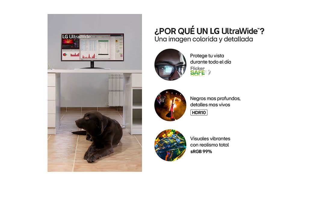 LG Monitor LG UltraWide 29'' WFHD 100Hz IPS compacto para tu espacio, Vista lateral derecha, 29U511A-B, thumbnail 5