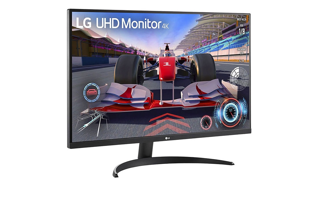 LG Monitor UHD 4K HDR de 31.5'', +15 degree side view, 32UR500K-B, thumbnail 2