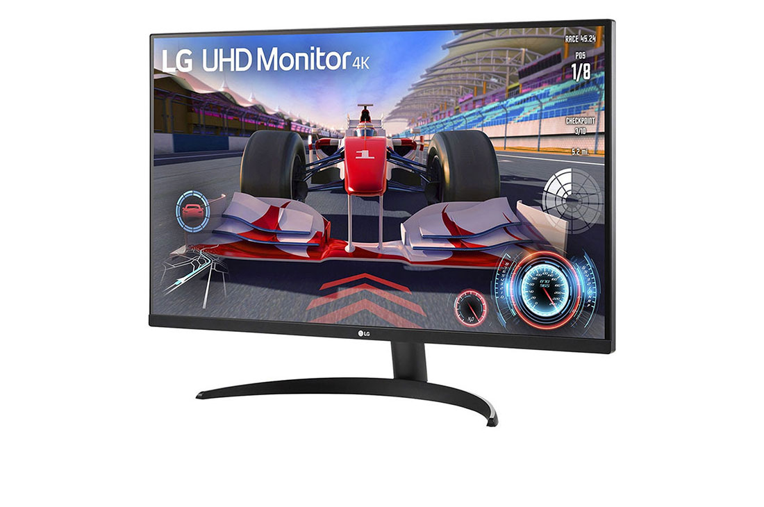 LG Monitor UHD 4K HDR de 31.5'', -15 degree side view, 32UR500K-B, thumbnail 4