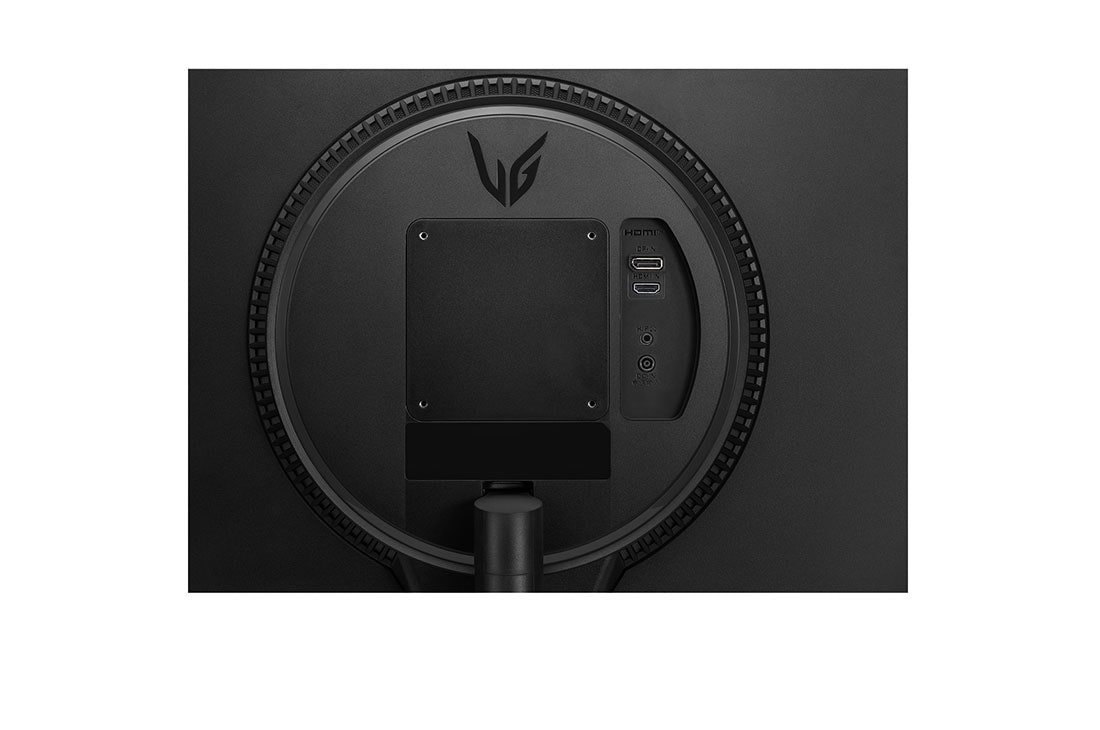 LG Monitor gaming UltraGear™ Full HD IPS de 24” | 180 Hz, IPS 1 ms (GtG), HDR10, close-up view of ports, 24GS60F-B, thumbnail 8