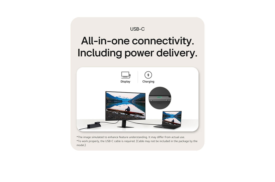 LG Monitor 27” QHD IPS 100Hz con HDR10 y USB Type-C™ 15W PD, Detail view, 32MR50C-B, thumbnail 14