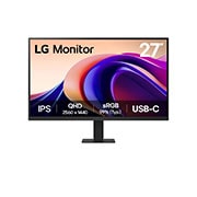 LG Monitor 27” QHD IPS 100Hz con HDR10 y USB Type-C™ 15W PD, Front view, 32MR50C-B, thumbnail 1