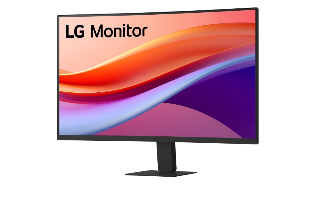 LG Monitor LG 27'' Curvo FHD de 100 Hz mejora la productividad laboral, -15 degree side view, 27U421A-B, thumbnail 2