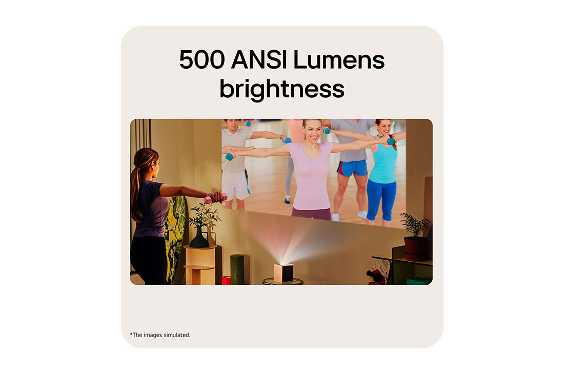 LG CineBeam S | Mini UST (Tiro Ultra corto) Proyector 4K con Dolby Atmos, 500 ANSI Lumens image, PU615U, thumbnail 14