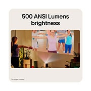 LG CineBeam S | Mini UST (Tiro Ultra corto) Proyector 4K con Dolby Atmos, 500 ANSI Lumens image, PU615U, thumbnail 14