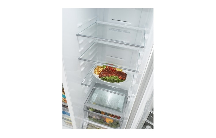 LG Refrigerador Side by Side con tecnología Inverter Linear Compressor y capacidad total de 522 L, GC-B207GLQV, thumbnail 6