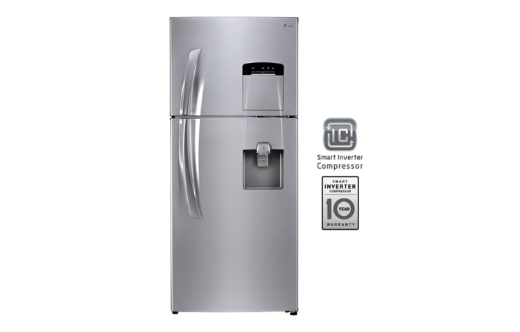 LG Refrigerador Top Mount de 16 pies con Inverter Compressor, Hygene Fresh y 10 años de garantía, GT46HGP