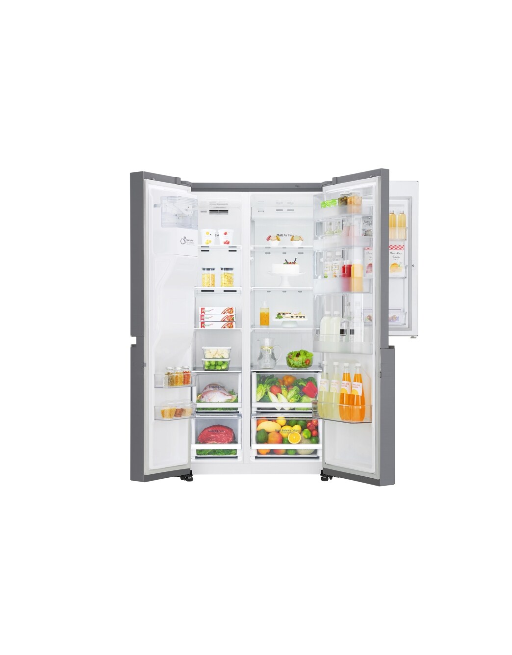 Refrigeradora Inverter DoorinDoor™ Cromada LG GS65SDP1 con 601 litros