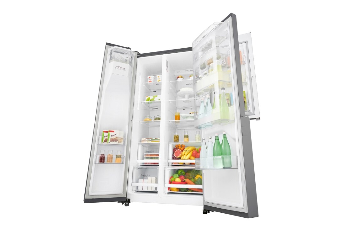 Refrigeradora Inverter DoorinDoor™ Cromada LG GS65SDP1 con 601 litros