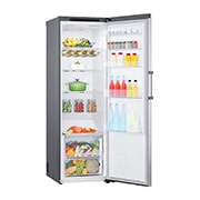 LG Refrigerador 386L LINEARCooling™ en acabado de acero inoxidable, Lado izquierdo abierto con comida, LL42BGP, thumbnail 12