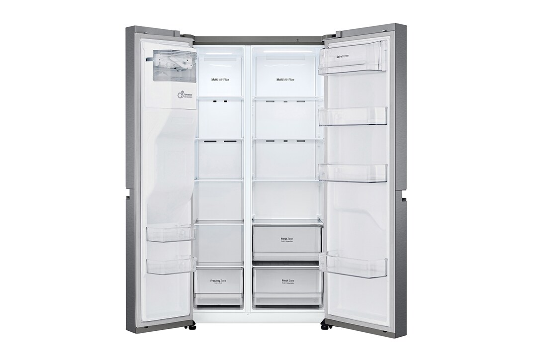 LG Refrigerador Side By Side LG GS65WPPK | AI ThinQ | LinearCooling™ | 688 Litros | Silver, GS65WPPK, GS65WPPK, thumbnail 3