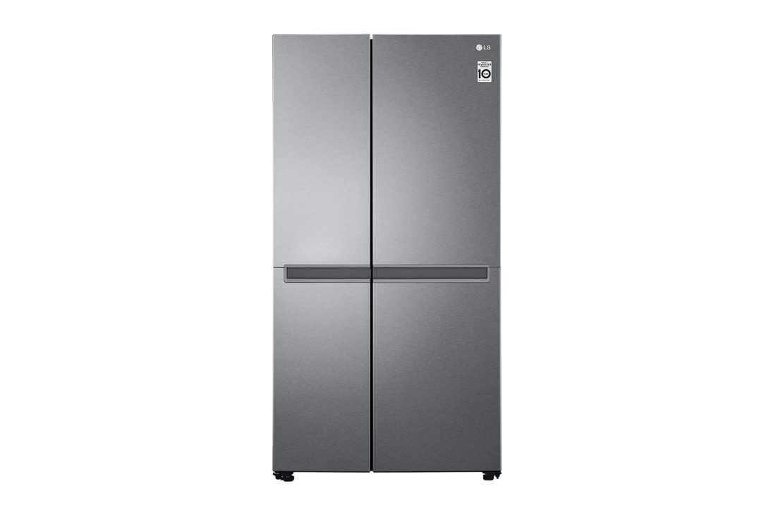 LG Refrigerador Side By Side LG GS65BPGK | LINEARCOOLING™ | 688 Litros | Silver, vista frontal, GS65BPGK