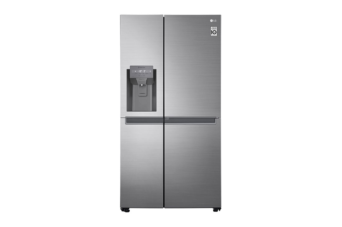 LG Refrigerador Side By Side LG LS65WDPK | AI ThinQ | LINEARCOOLING™ | 610 Litros | Platinum Silver, vista frontal, LS65WDPK