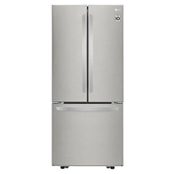 Imagen Frontal de la Refrigeradora French Door LG GM22BGPK1