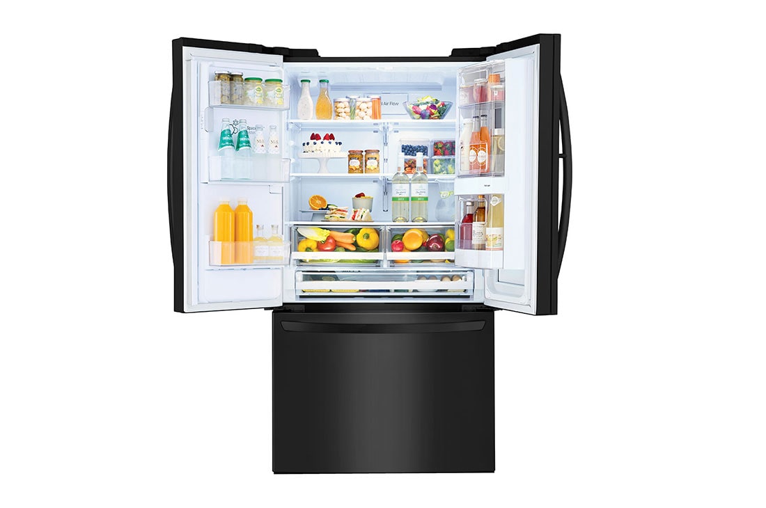 LG Refrigeradora French Door InstaView™ 660L (Net) / 837L (Gross)  Multi Air Flow™  DoorCooling⁺™ ThinQ™, GM78SXT, thumbnail 4