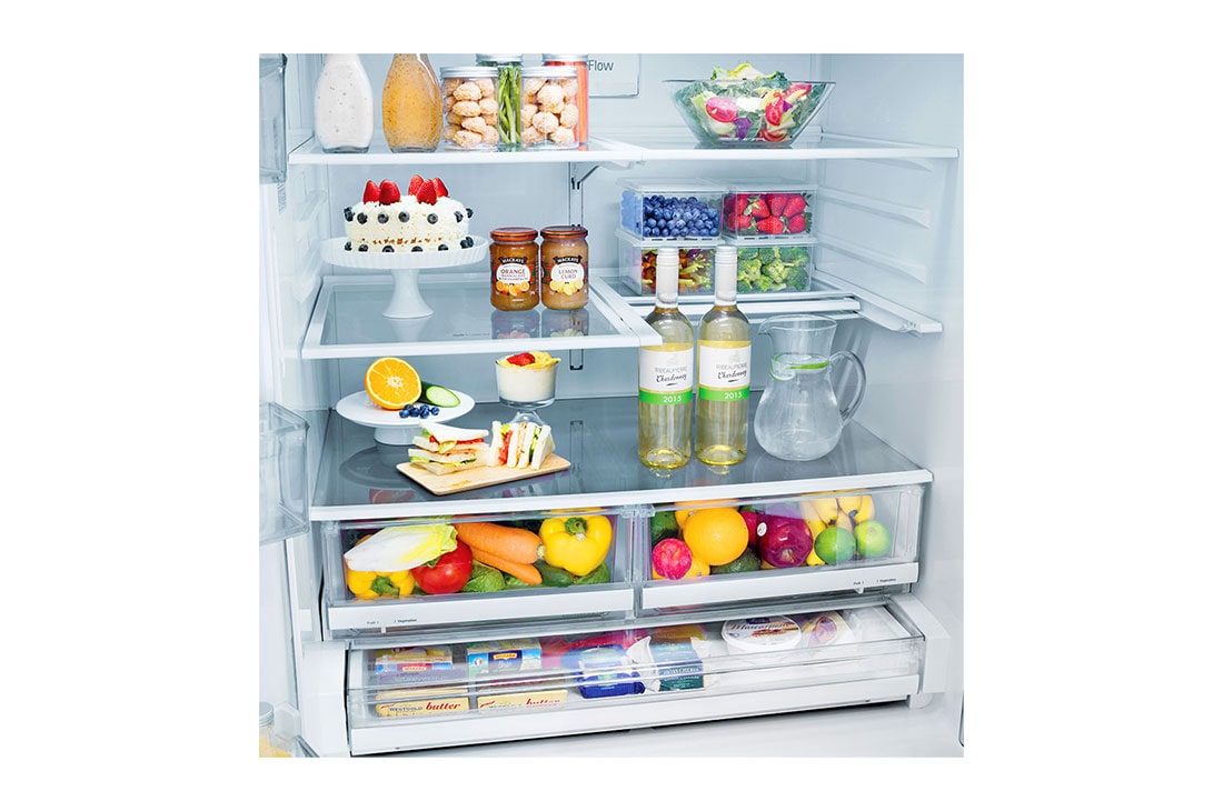 LG Refrigeradora French Door InstaView™ 660L (Net) / 837L (Gross)  Multi Air Flow™  DoorCooling⁺™ ThinQ™, GM78SXT, thumbnail 18