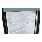 LG Refrigeradora Top Freezer 13.2pᶟ (Net) / 14 pᶟ (Gross) LG Smart Inverter Compressor™ LINEARCooling™ Puerta Clay Mint, detail view of pull-out tray, VT38BPM, thumbnail 7