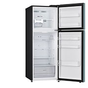 LG Refrigeradora Top Freezer 13.2pᶟ (Net) / 14 pᶟ (Gross) LG Smart Inverter Compressor™ LINEARCooling™ Puerta Clay Mint, right side door open view, VT38BPM, thumbnail 10