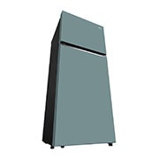 LG Refrigeradora Top Freezer 13.2pᶟ (Net) / 14 pᶟ (Gross) LG Smart Inverter Compressor™ LINEARCooling™ Puerta Clay Mint, right perspective view, VT38BPM, thumbnail 11