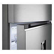 LG Refrigeradora Top Freezer 14.5 pᶟ (Net) / 13.2 pᶟ (Gross) Smart Linear InverterCooling™ Dispensador Agua, detail view of bottom fridge handle, VT38WPP, thumbnail 8