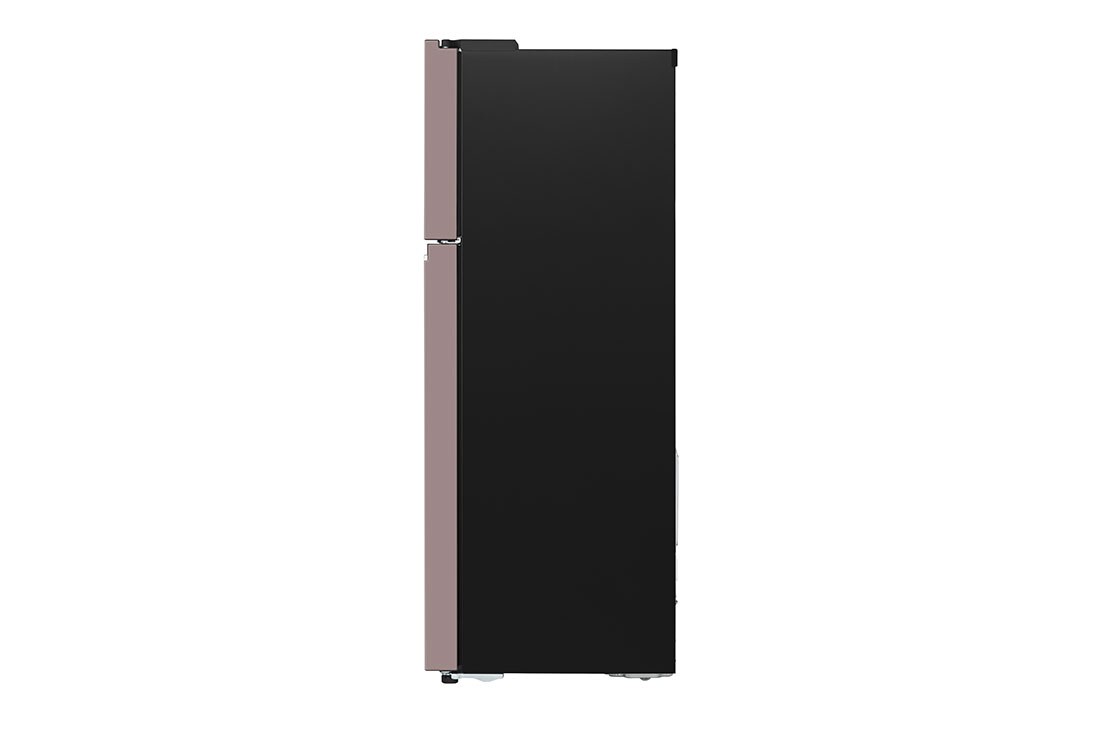 LG Refrigeradora Top Freezer 13.2pᶟ (Net) / 14 pᶟ (Gross) LG Smart Inverter Compressor™ LINEARCooling™ Puerta Clay Pink, side view, VT38BPK, thumbnail 12